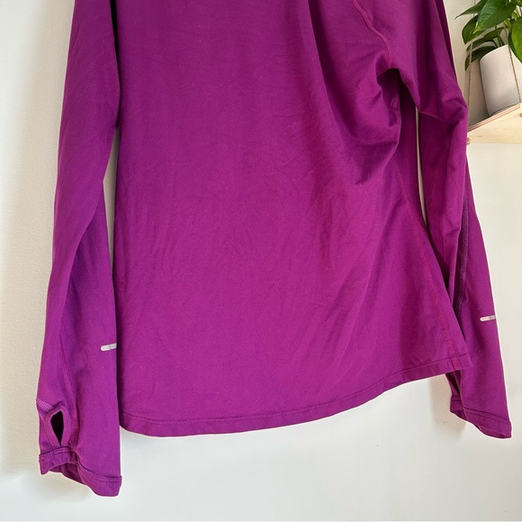 🩷NIKE DRI-FIT LONG SLEEVE WUARTER ZIP UP SWEATSHIRT TOP RUNNING SIZE MEDIUM - Picture 4 of 5